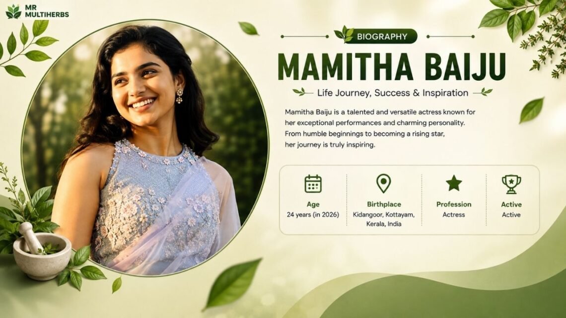 Mamitha Baiju: Age, Movies, Biography & Diet Plan (2026)